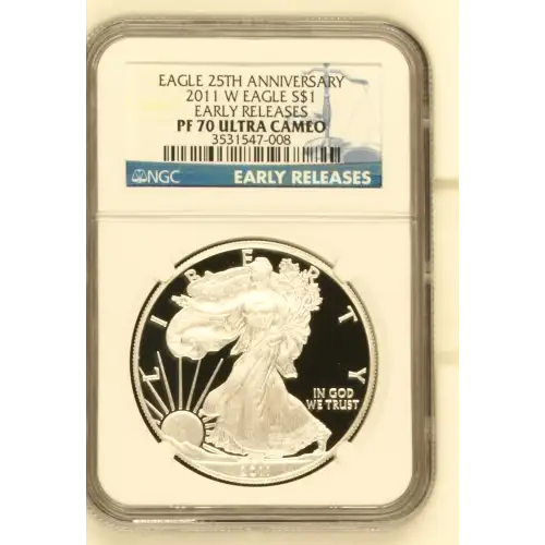 2011 W EARLY RELEASES EAGLE 25TH ANNIVERSARY ULTRA CAMEO (2)