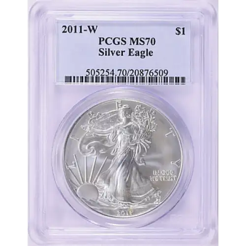 2011 - W - PCGS - MS70 - $1 Silver Eagles