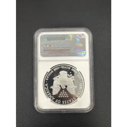 2011 W S$1 SILVER EAGLE PF70 UC EAGLE 25TH ANNIVERSARY NGC ENGRAVED BY THE 11TH CHIEF ENGRAVER ELIZABETH JONES (2)