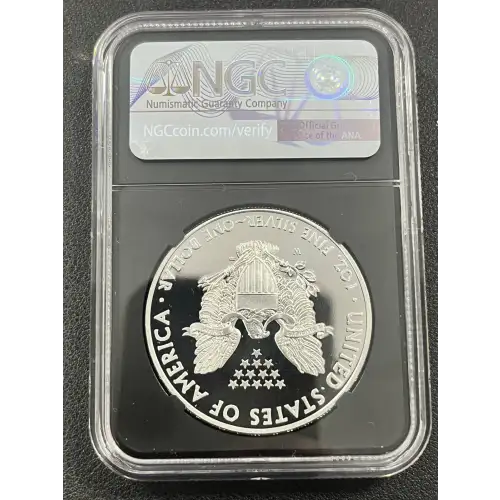 2011 W S$1 SILVER EAGLE PF70 UC EAGLE 25TH ANNIVERSARY NGC ENGRAVED BY THE 11TH CHIEF ENGRAVER ELIZABETH JONES Black label