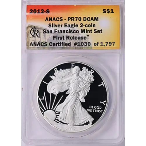 2012 - S - ANACS - PR70DCAM - $1 Silver Eagle  (2)