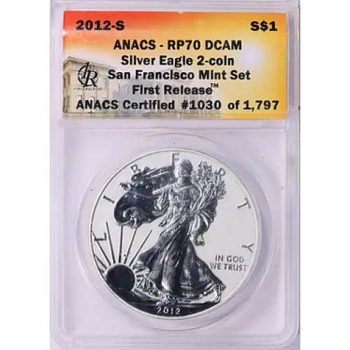 2012 - S - ANACS - RP70DCAM - $1 Silver Eagle