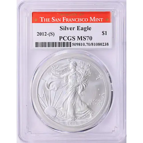 2012 - (S) - PCGS - MS70 - $1 Silver Eagle