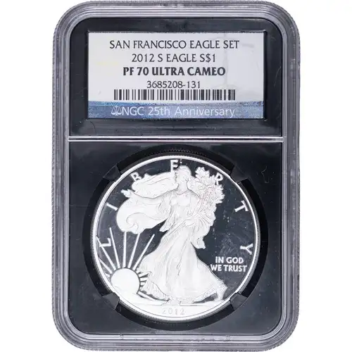 2012 S S$1 Silver Eagle PF70UC San Francisco Eagle Set