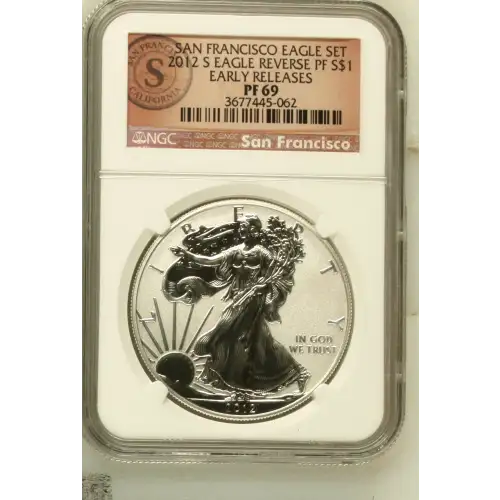 2012 S SAN FRANCISCO EAGLE SET EARLY RELEASES OFFICIAL US MINT SET (2)