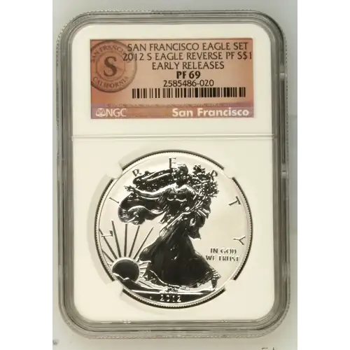 2012 S SAN FRANCISCO EAGLE SET EARLY RELEASES OFFICIAL US MINT SET (2)