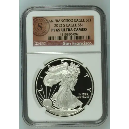 2012 S SAN FRANCISCO EAGLE SET OFFICIAL US MINT SET ULTRA CAMEO (2)