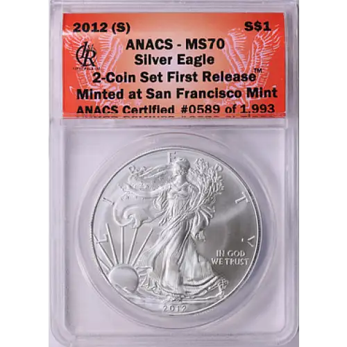 2012 (S)SILVER EAGLE MS70 ANACS
[B-8]