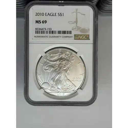 2013 1 oz Silver Eagle  NGC MS69 (LABEL MAY VARY)  (3)