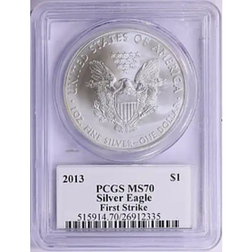 2013 - P - PCGS - MS70 - $1 Silver Eagle  (2)