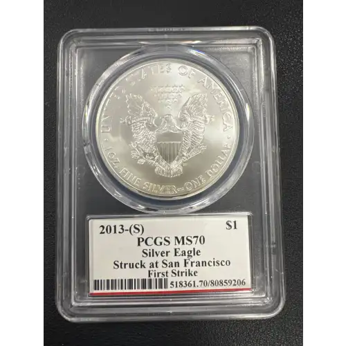 2013-(S) $1 Silver Eagle First Strike Mercanti Signature