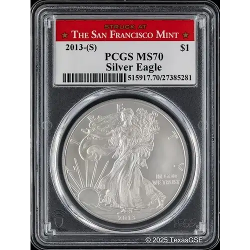2013-(S) $1 Silver Eagle Struck at San Francisco