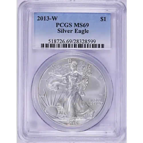2013-W $1 Burnished Silver Eagle
