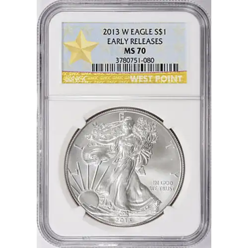 2013 W Eagle MS70 NGC