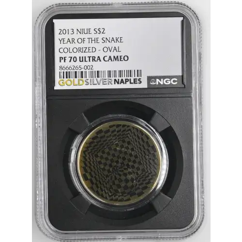 2013 YEAR OF THE SNAKE COLORIZED - OVAL ULTRA CAMEO (2)