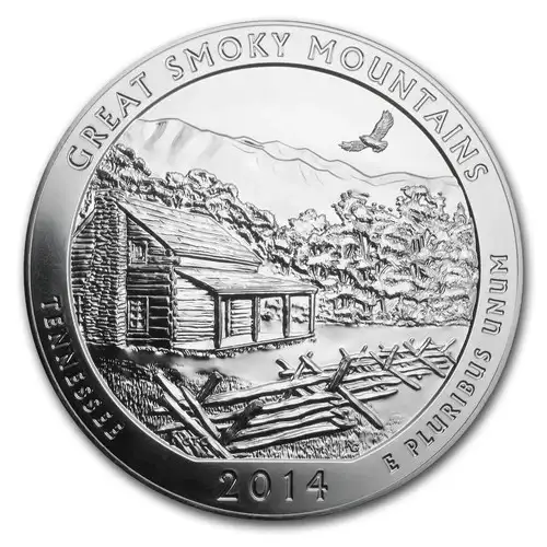 2014 25C Great Smoky Mtns NP 5 oz Silver - First Strike Mercanti Signature