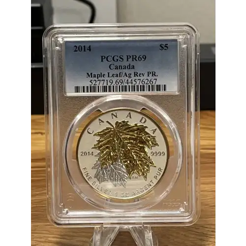 2014 Canada PCGS PR69 Canada Maple Leaf/Ag Rev PR.