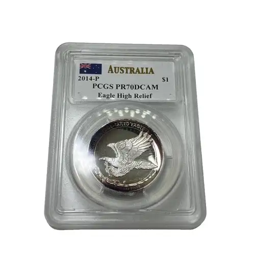 2014-P $1 Eagle High Relief Mercanti Signature, DCAM