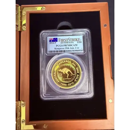 2014-P $200 Kangaroo 25th Ann. 2oz  First Strike, DCAM