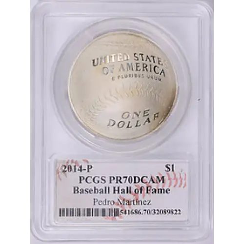 2014-P Baseball Hall of Fame Silver Dollar - PCGS - PR70DCAM
[B-9]