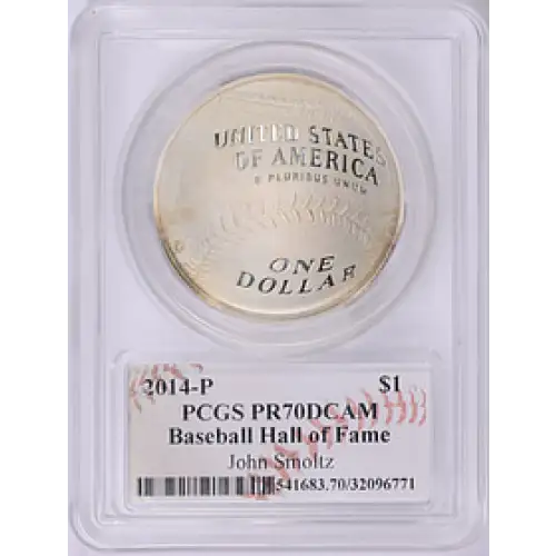 2014-P Baseball Hall of Fame Silver Dollar - PCGS - PR70DCAM
[B-9] (4)