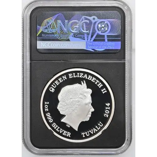 2014 TUVALU AMERICAN ALLIGATOR - COLORIZED PF70 UC (2)