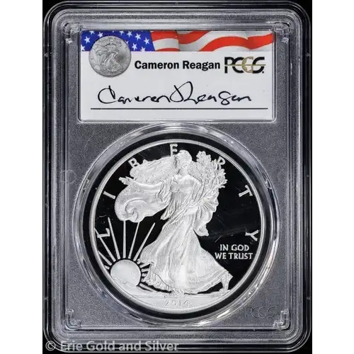 2014-W $1 Silver Eagle Cameron Reagan, DCAM