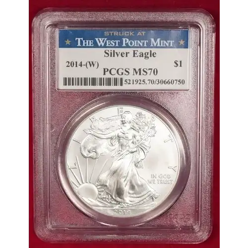 2014-(W) $1 Silver Eagle Struck at West Point