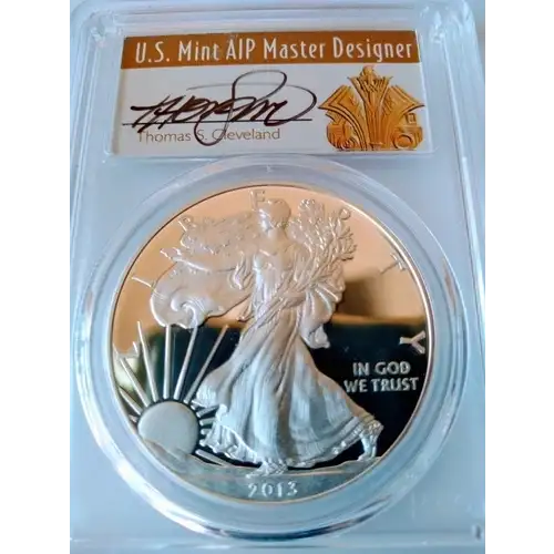 2014-W $1 Silver Eagle Thomas Cleveland Art Deco, DCAM