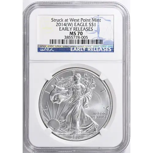 2014 (W) Eagle MS70 NGC