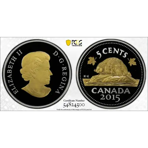 2015 5C Kruger Gray's Beaver Select Gilt, DCAM (2)