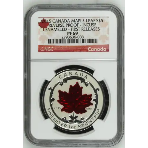 2015 Maple Leaf - Incuse Enameled - First Releases (2)