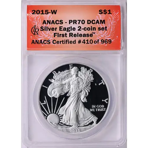2015 - W - ANACS - PR70DCAM - $1 Silver Eagle  (2)