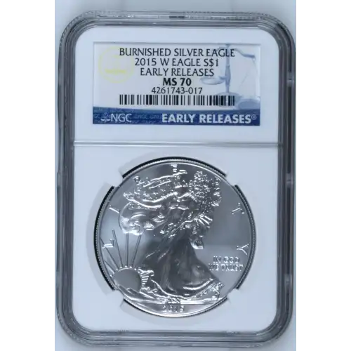 2015 W BURNISHED SILVER EAGLE EARLY RELEASES (2)