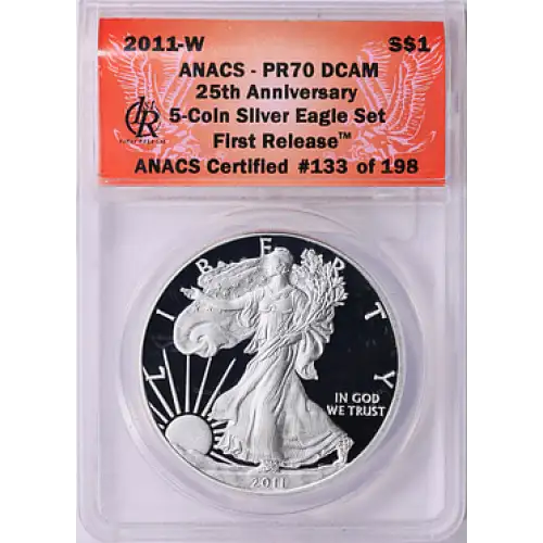 2015 W SILVER EAGLE ANACS PR70DCAM FIRST RELEASE ANACS CERTIFIED #094 OF 969 [DUPLICATE for #564609] (2)