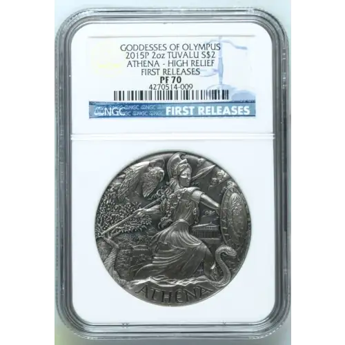 2015P 2oz ATHENA - HIGH RELIEF FIRST RELEASES GODDESSES OF OLYMPUS (2)