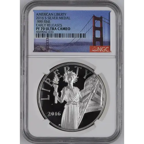 2016 S .999 FINE EARLY RELEASES AMERICAN LIBERTY SERIES ULTRA CAMEO (2)