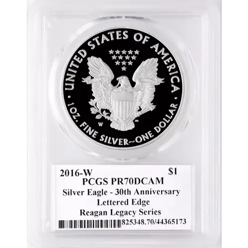 2016-W $1 Silver Eagle Silver Eagle - 30th Anniversary LE Cameron Reagan, DCAM