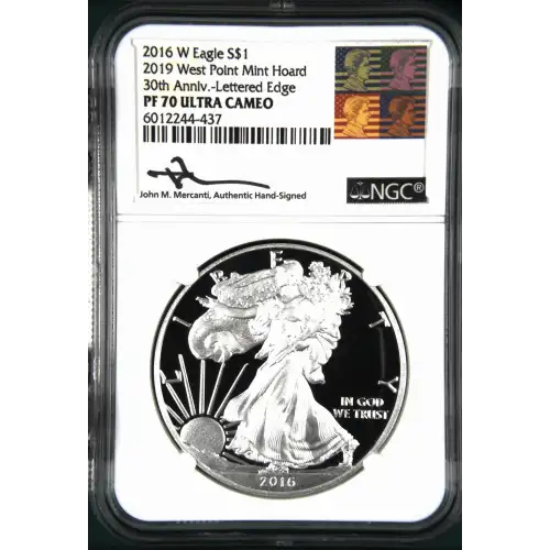 2016 W 2019 W. Point Mint Hoard 30th Anniv.-Lettered Edge ULTRA CAMEO (2)