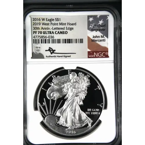 2016 W 2019 W. Point Mint Hoard 30th Anniv.-Lettered Edge ULTRA CAMEO (2)