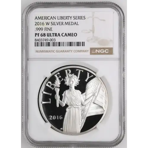 2016 W .999 FINE AMERICAN LIBERTY SERIES ULTRA CAMEO (2)