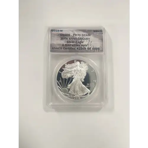 2016 - W - ANACS - PR70DCAM - $1 Silver Eagle