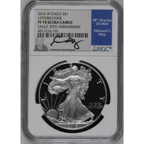 2016 W LETTERED EDGE-30TH ANNIV. EAGLE 30TH ANNIVERSARY ULTRA CAMEO (2)