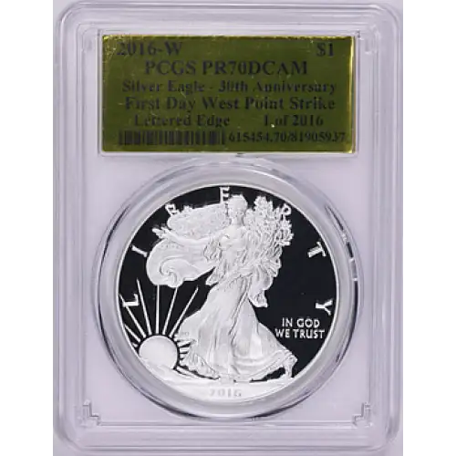 2016 - W - PCGS - PR70DCAM - $1 SILVER EAGLE