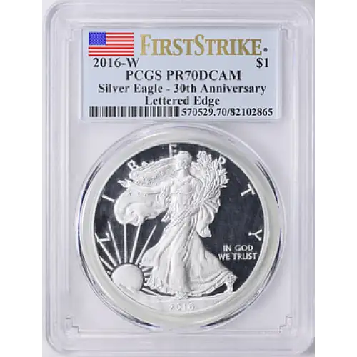 2016 - W - PCGS - PR70DCAM - $1 SILVER EAGLE [B-8][B-10] (2)