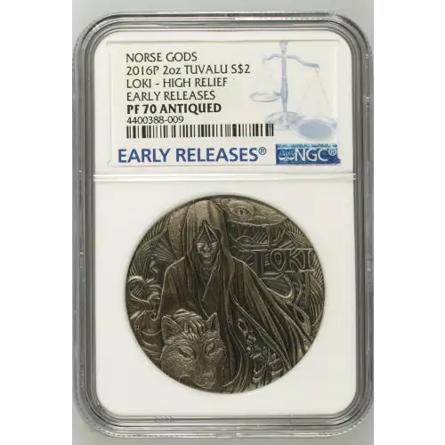 2016P 2oz LOKI - HIGH RELIEF EARLY RELEASES NORSE GODS (2)