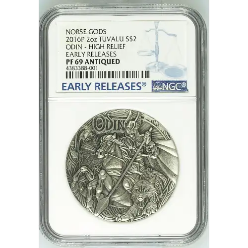 2016P 2oz ODIN - HIGH RELIEF EARLY RELEASES NORSE GODS (2)