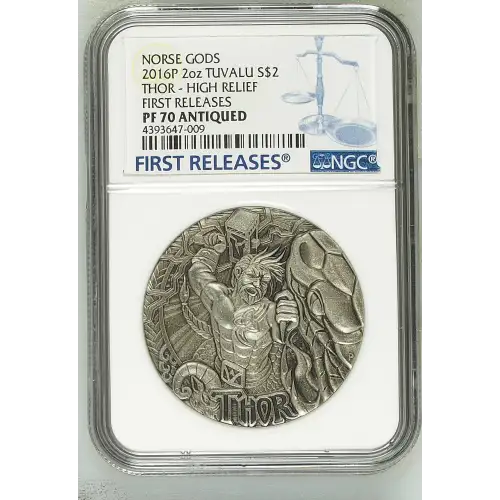 2016P 2oz THOR - HIGH RELIEF FIRST RELEASES NORSE GODS (2)