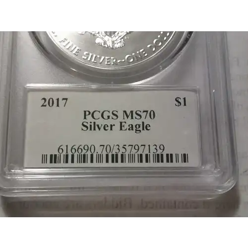 2017 $1 Silver Eagle Premier First Edition 1 of 10,000