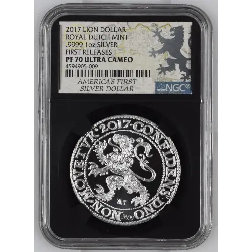 2017 1oz LION DOLLAR - .9999 FIRST RELEASES ULTRA CAMEO (2)